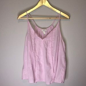 Ann Taylor Loft blush pink tank